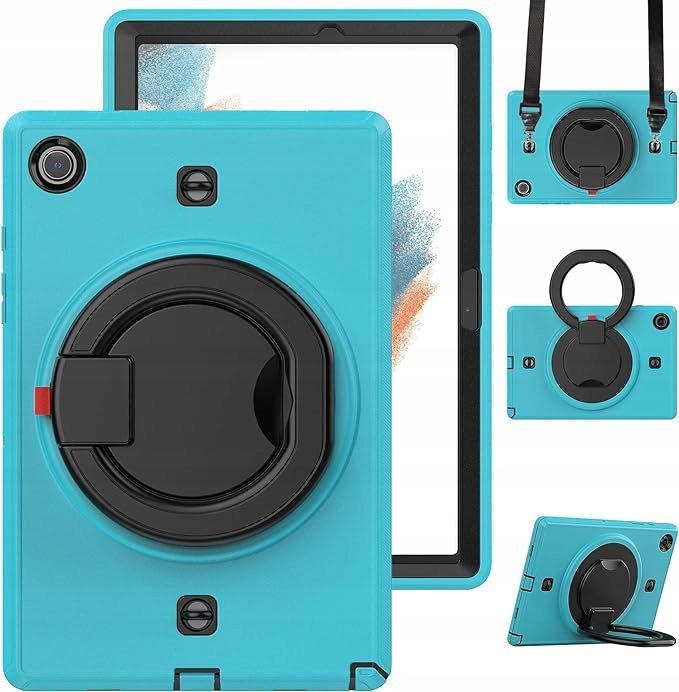 Etui do Samsung Galaxy Tab A8 10.5" z Obrotową Podstawką Niebieskie