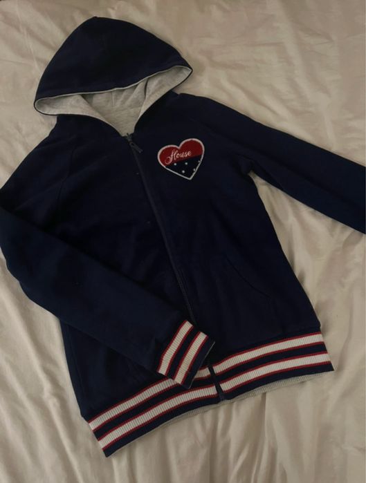House granatowa dwustronna bluza