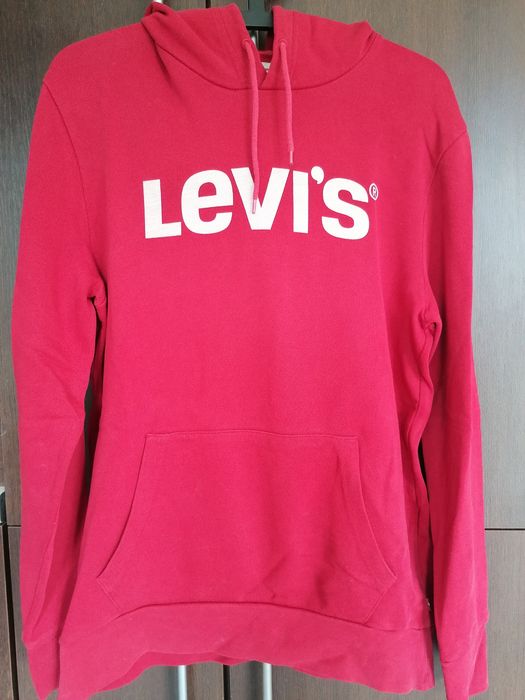 Bluza kangur LEVIS r. M czerwona