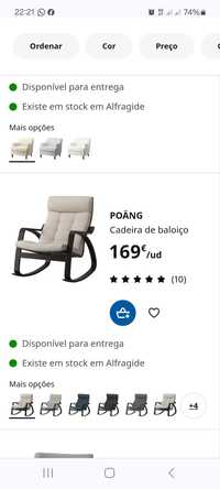 Vendo cadeira de baloiço ikea