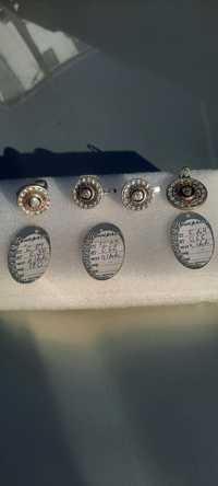 Версаче Кулон, серёжки, кольцо серебро с золотом