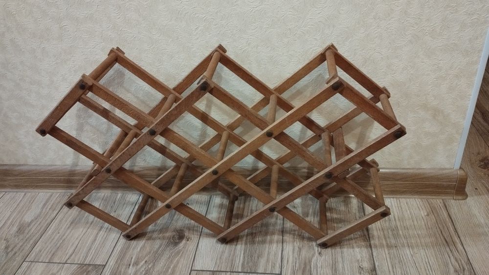 Підставка під вино.Вінтаж.Розкладна підставка.