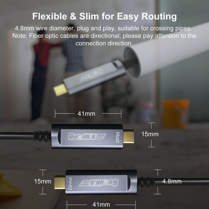 Оптоволоконний кабель 10 метрів GEONH.G