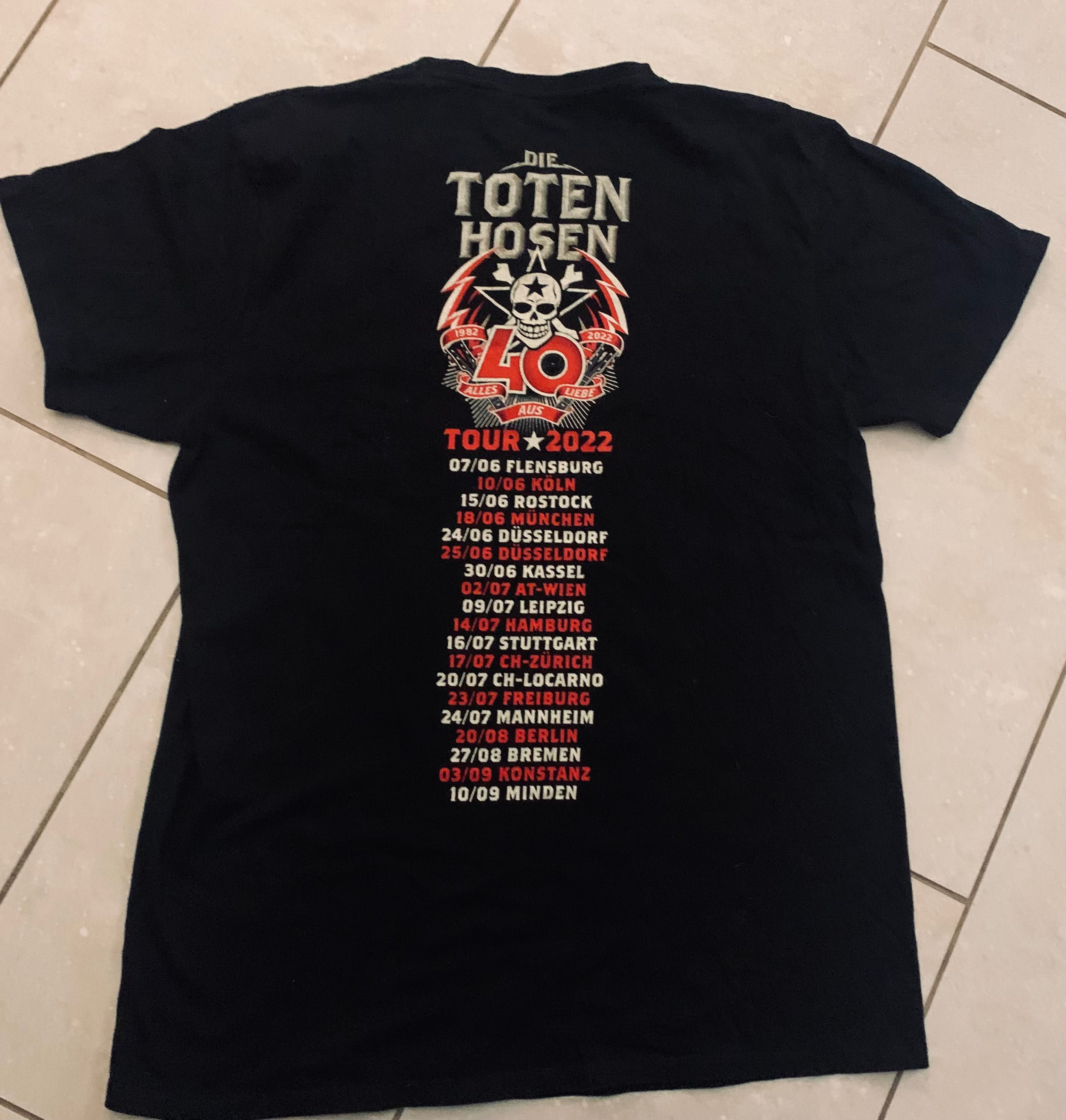 Die Toten Hosen koncertowa jubileusz 40 L Extra koszulka T- Shirt L