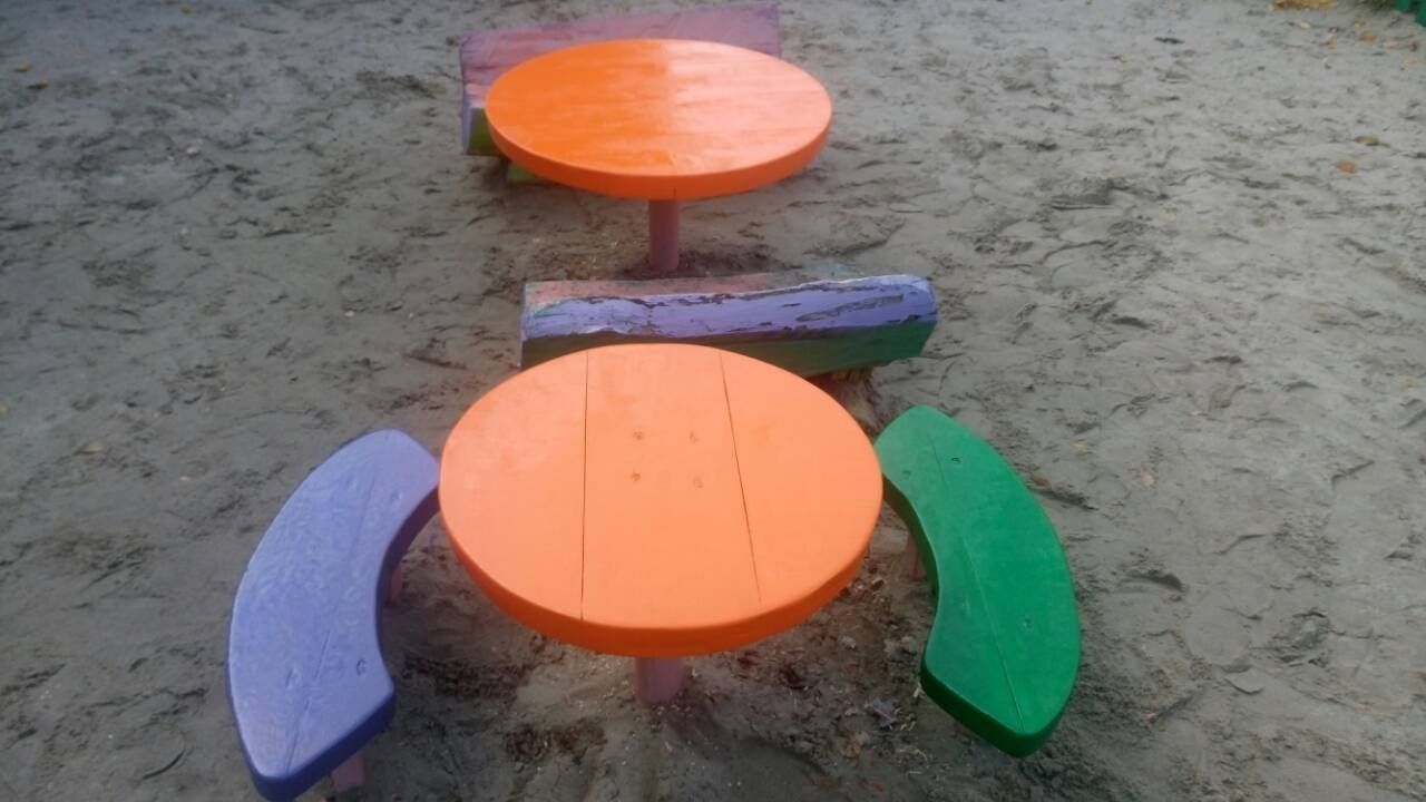 Столы, лавки на детскую площадку