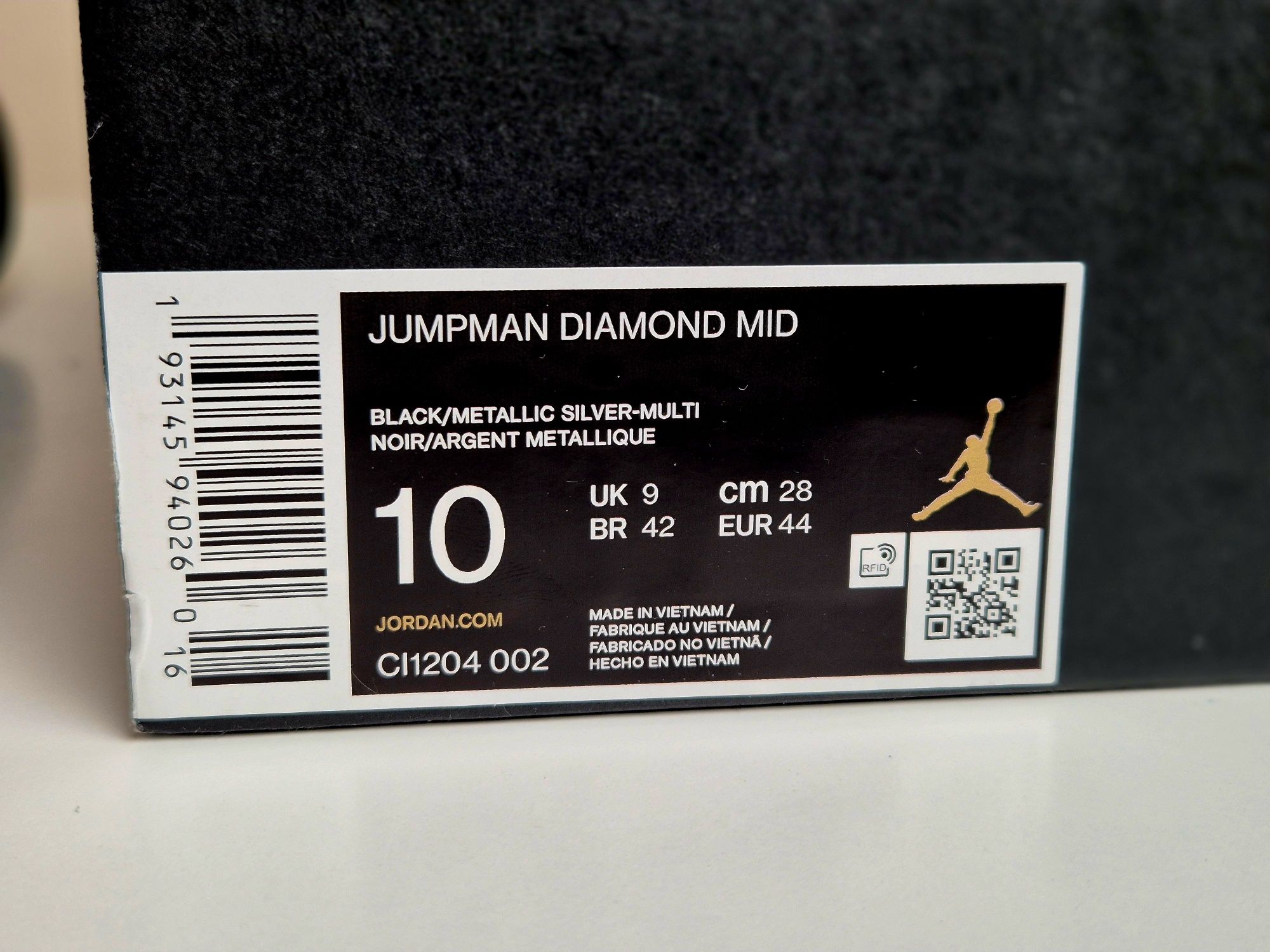 Jordan Jumpman Diamond Mid 44/28cm - koszykówka, lifestyle