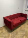 Sofa slender czarwona