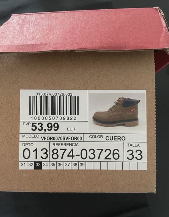 Botas criança Levi’s
