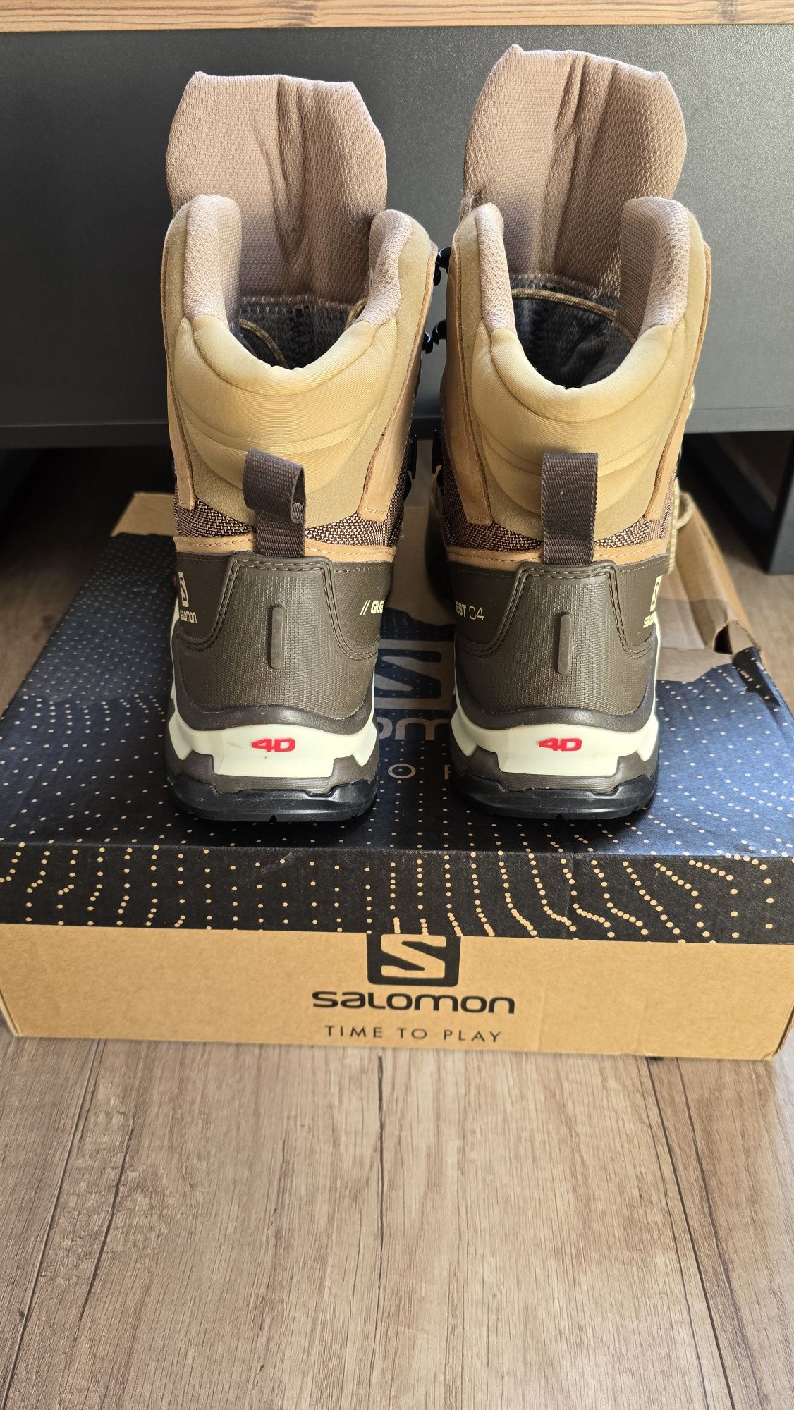 Buty Trekkingowe Górskie Salomon Quest 4 GTX Piaskowe rozmiar 44 i 2/3
