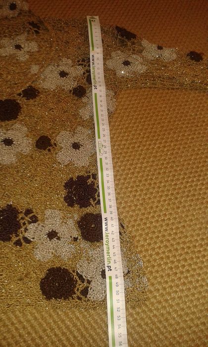 Camisola Renda Dourada