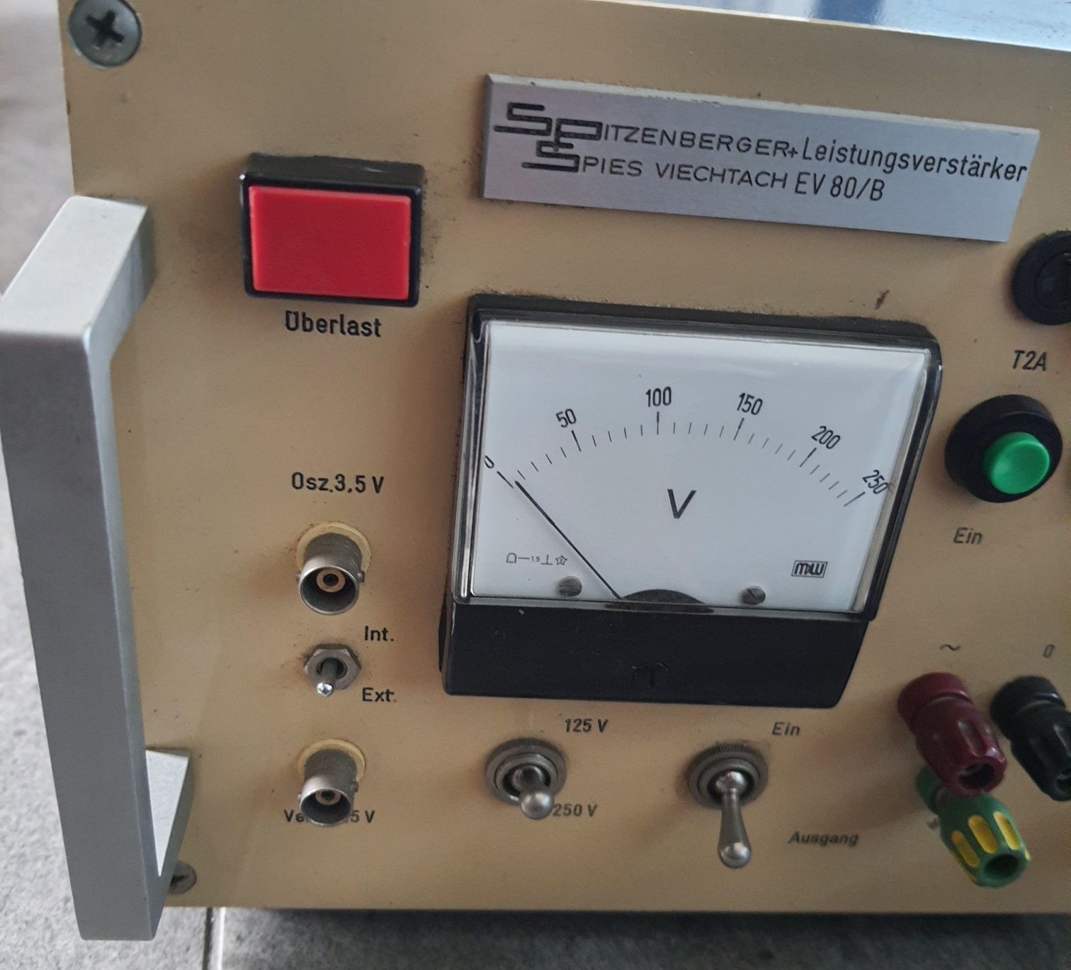 Wzmacniacz pomiarowy SPITZENBERGER  EV 80/B