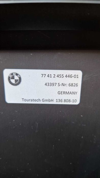 BMW K50 K51 Kufer aluminiowy prawy czarny NOWY oryginalny K81 K82