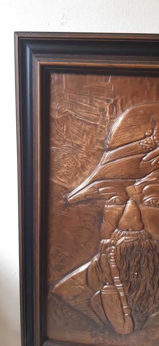 Wyprzedaż ceny do negocjacji Stary duży piękny miedzioryt sygnowany