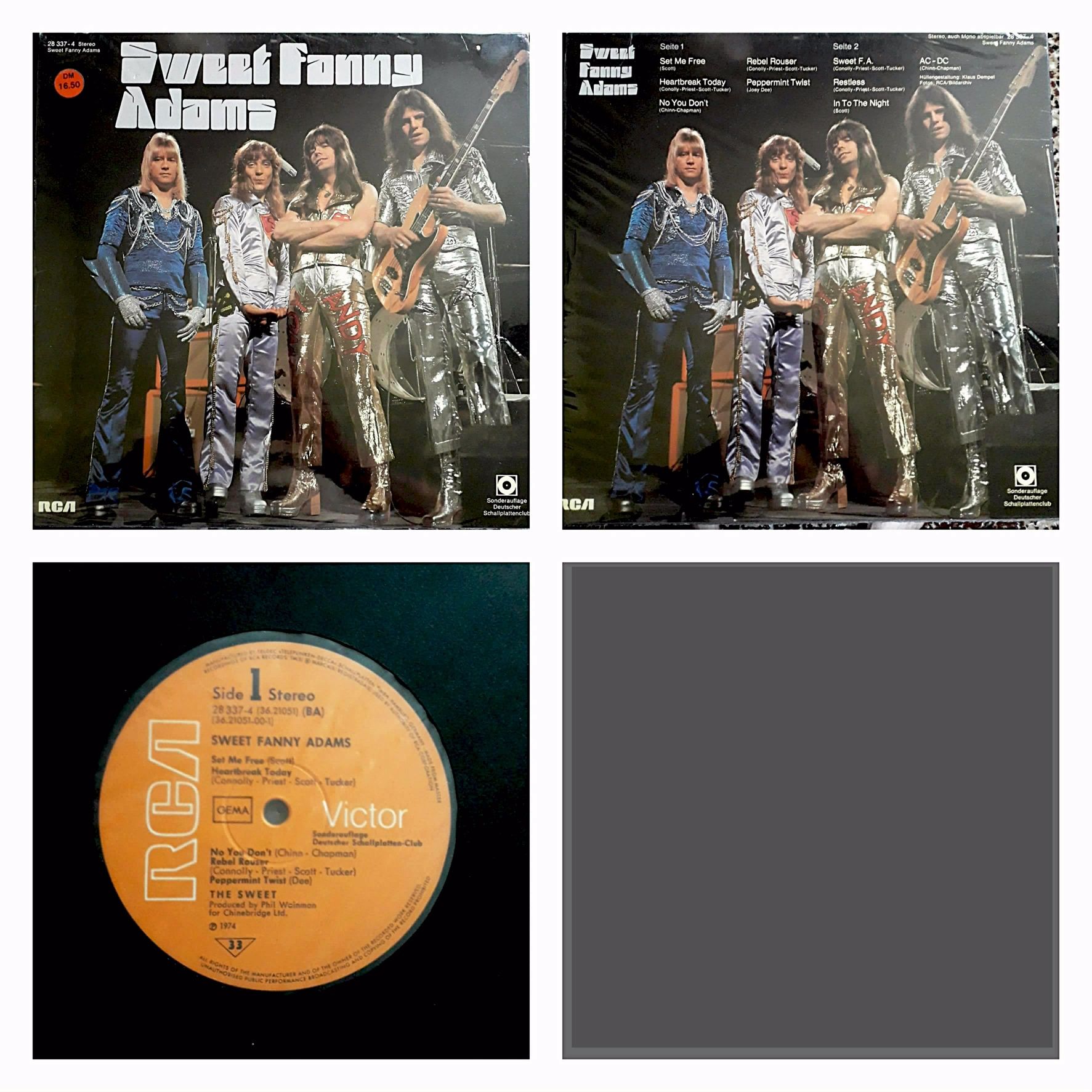 Lp Nazareth '75, Pink Floyd '75, Sweet '74, Suzi Quatro '91, '73