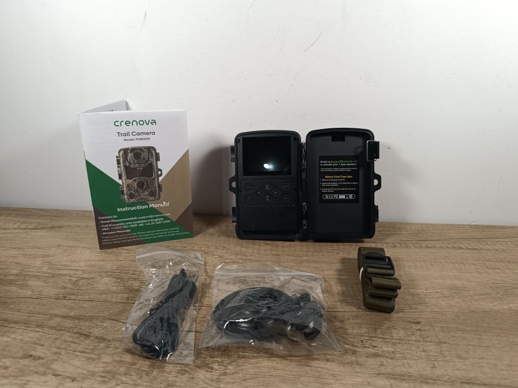 Kamera zewnętrzna Crenova Trail Camera 4K WiFi do obserwacji przyrody