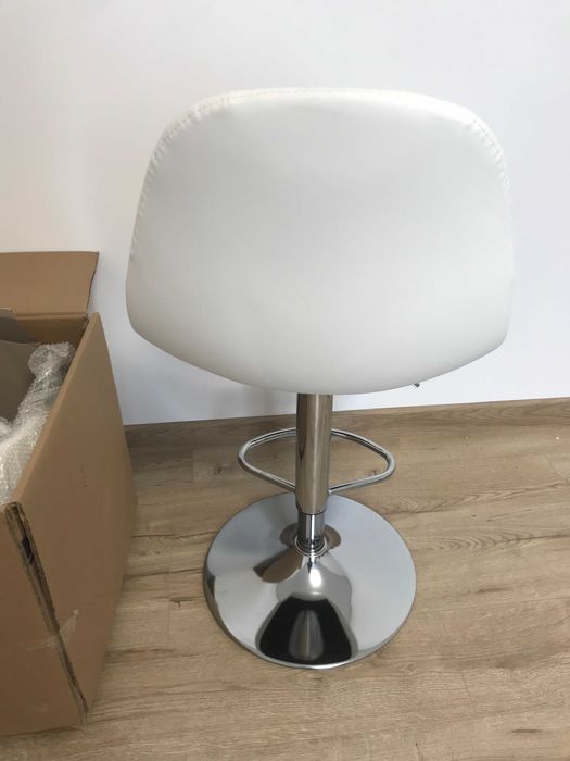 Барні стільці SONGMICS LJB68W, комплект з 2 штук,360°, хромована сталь