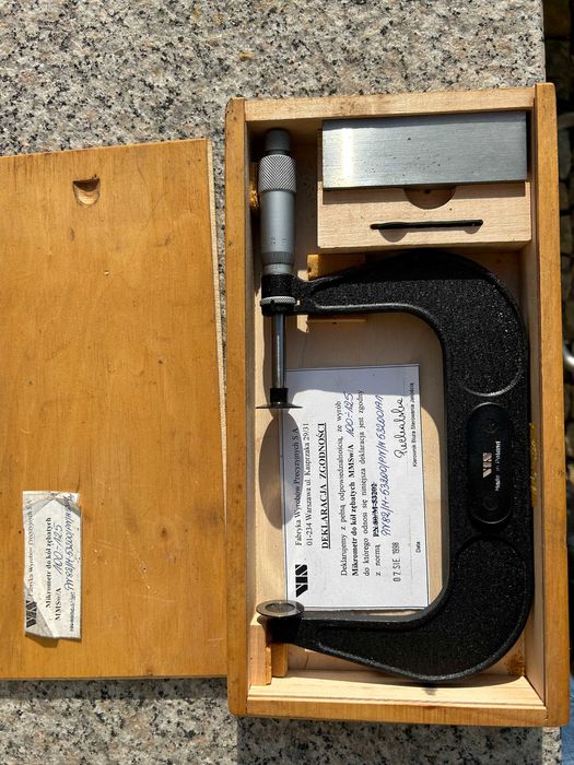 mikrometr talerzykowy do kół zębatych 100-125 polski VIS