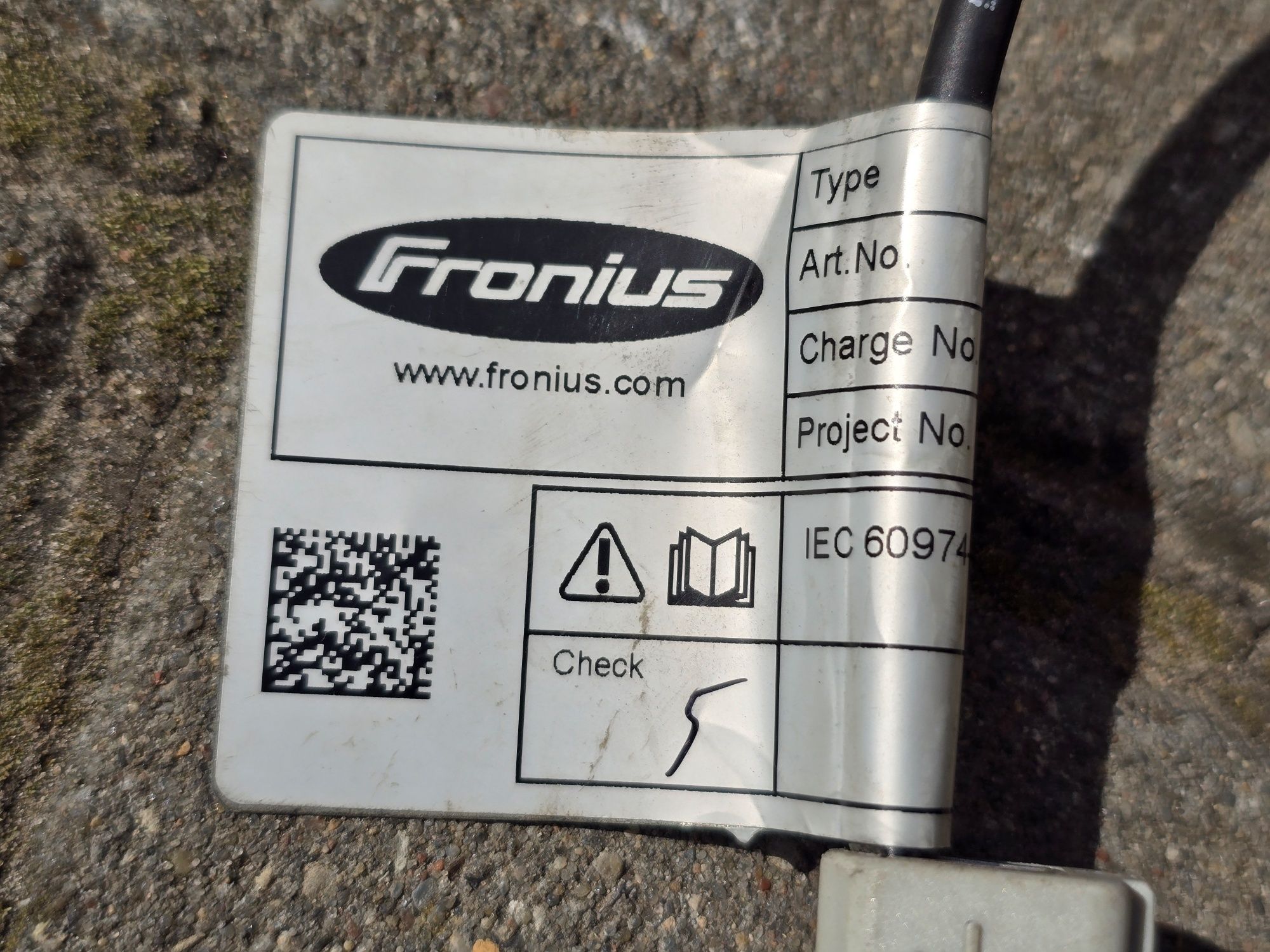 Fronius uchwyt przewód Tig 8 m bdb stan