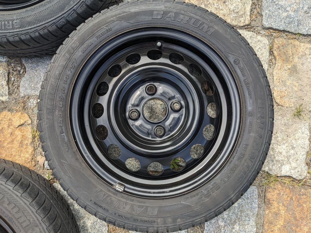 Koła felgi opony letnie 155/65 R14 Barum 41/2j et45 suzuki swift