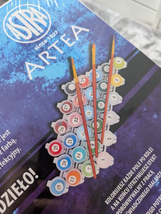 Dwa obrazy do samodzielnego malowania według numerów podobrazie nowe