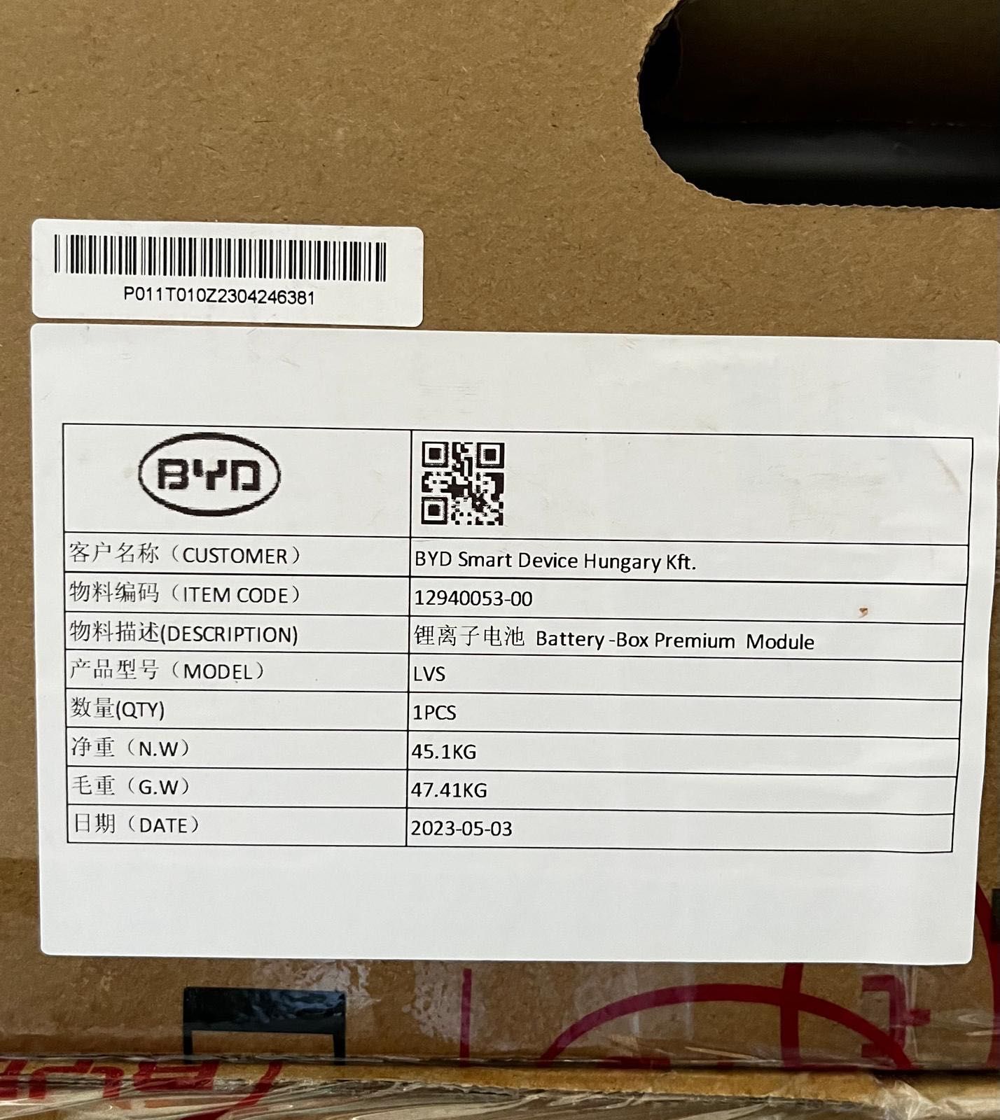 Baterias para armazenamento  BYD Box Premium LVS Oportunidade!