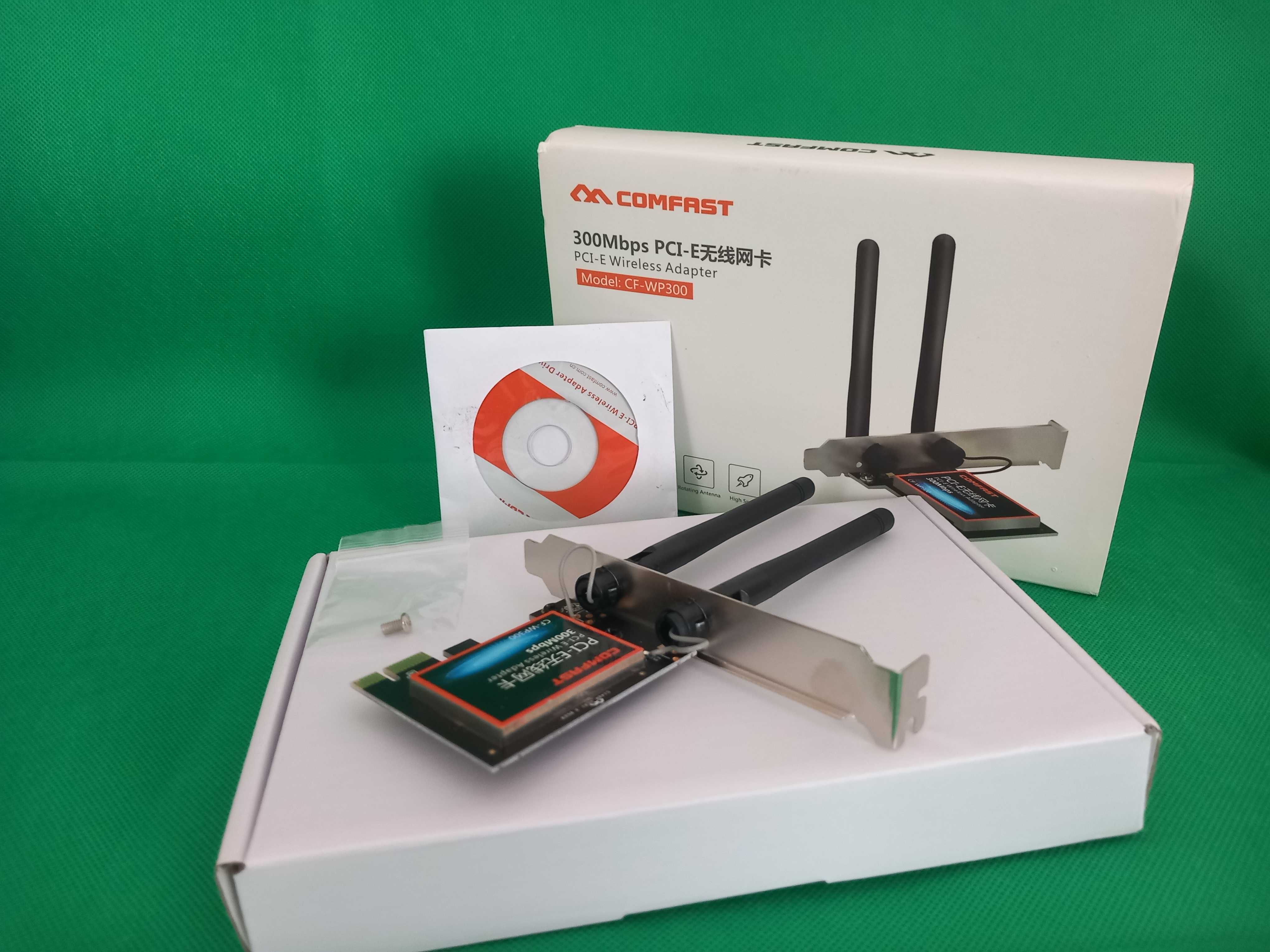 Adaptador Wireless PCIe Comfast CF-WP300 – 300Mbps Wi-Fi 2.4GHz
