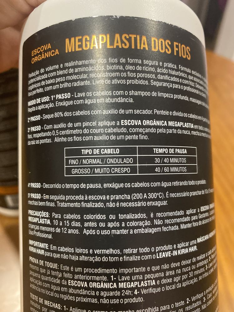 Agora ou nunca!!!  Escova Orgânica Megaplastia dos fios