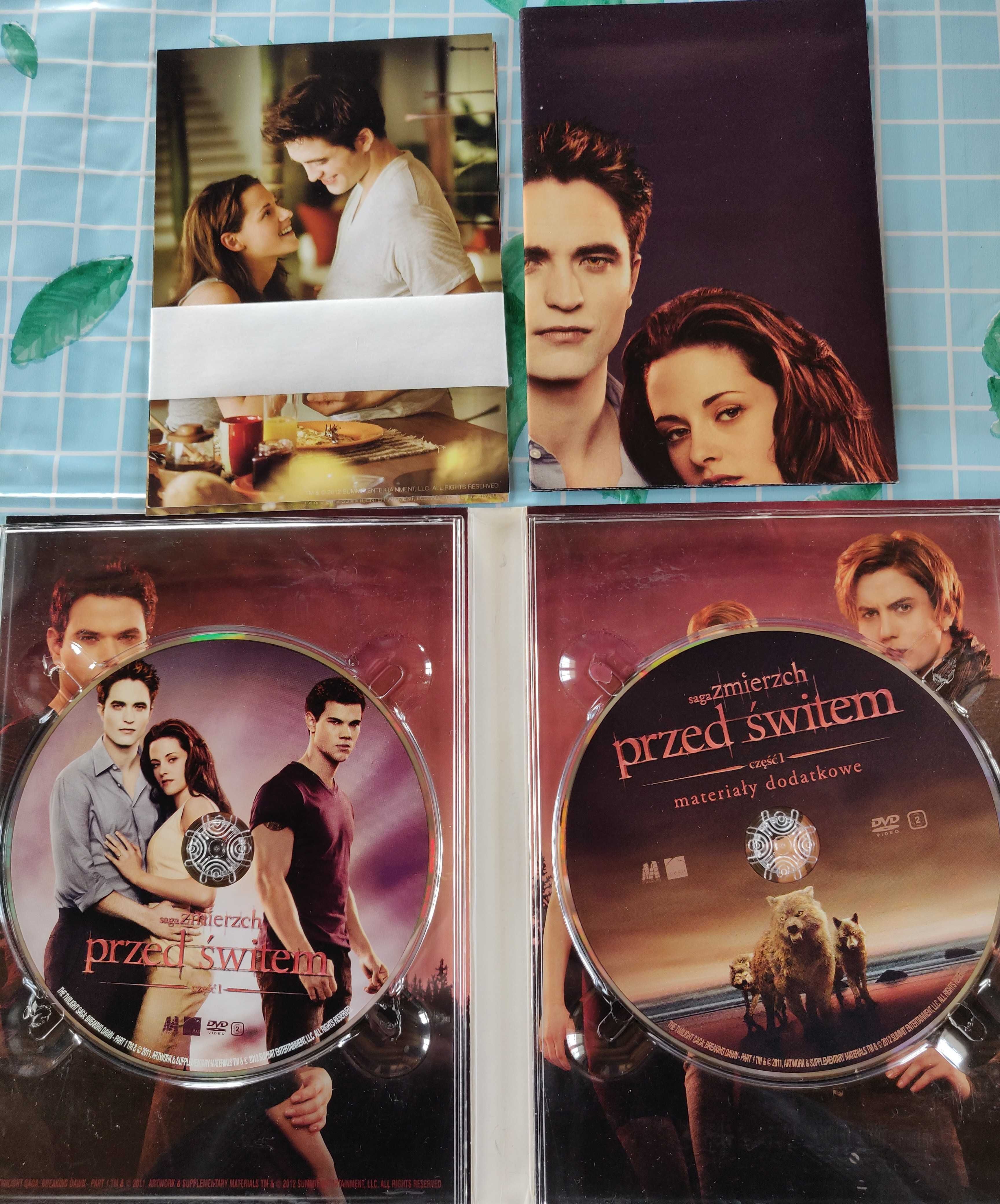 Saga Zmierzch DVD komplet, plakaty i karty