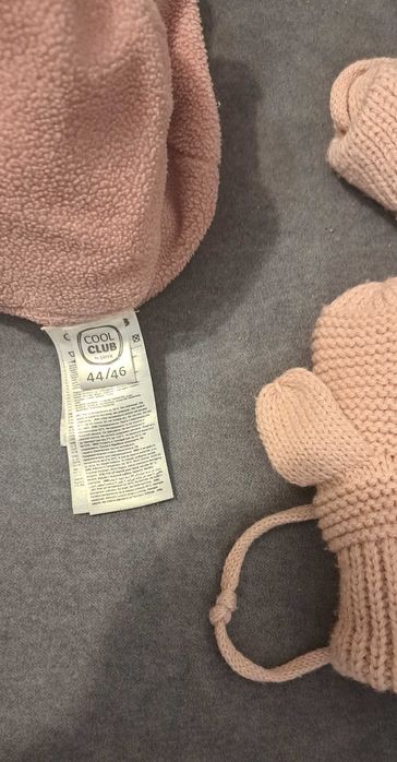 czapka rękawiczki bardzo ciepłe z podszewką