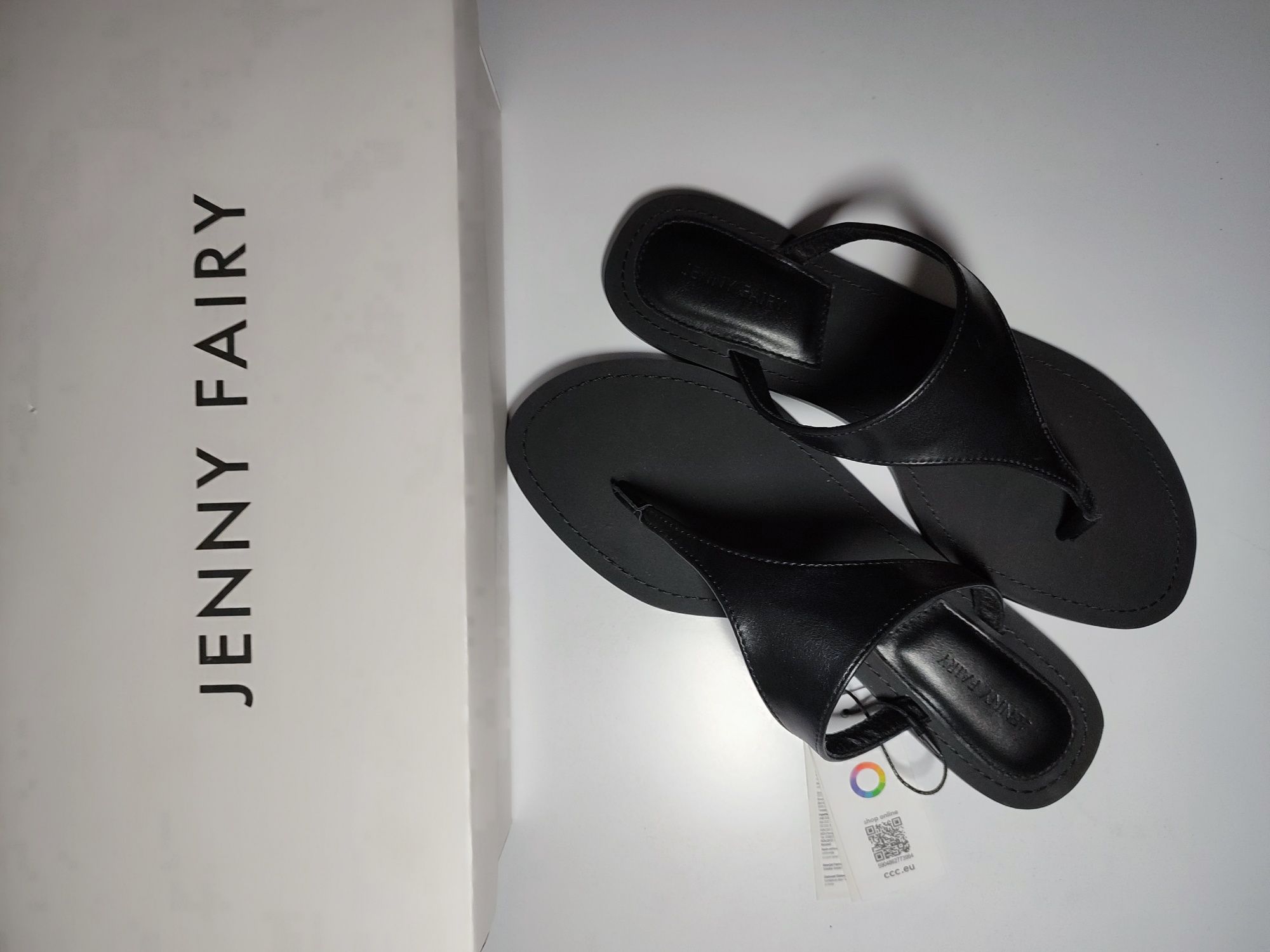 Жіночі в'єтнамки Jenny Fairy 40 розмір чорні, нові, з коробкою