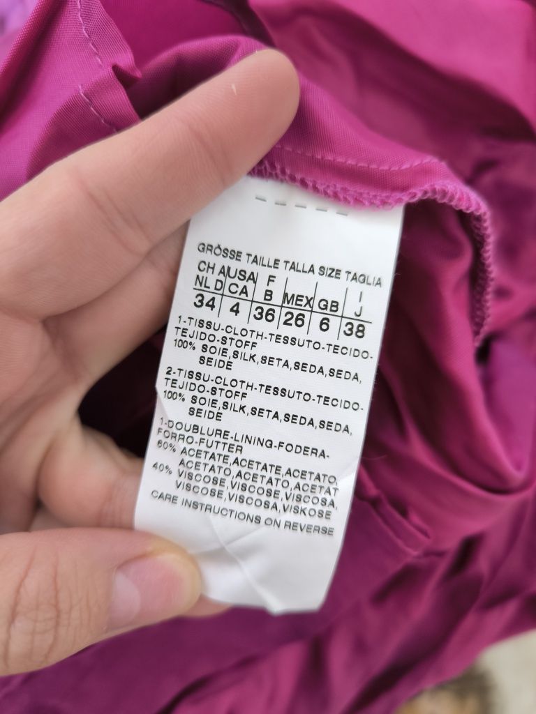 Intrend Max Mara sukienka w kwiatuszki 100% jedwab silk XS/S