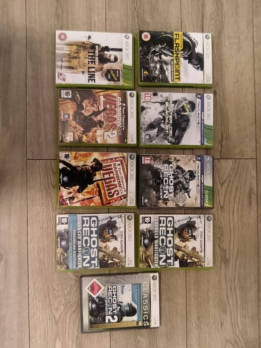 Xbox 360 zestaw wielu Gier