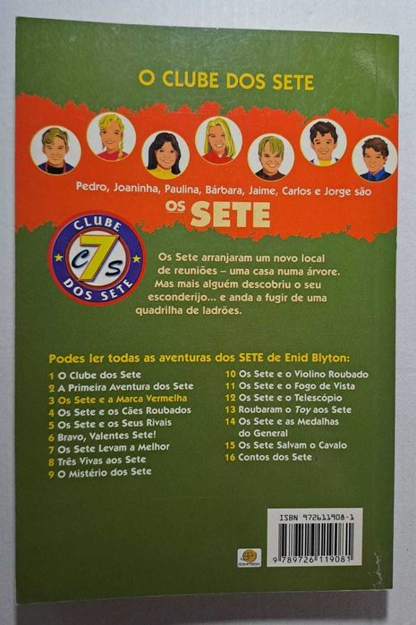 Portes Incluídos - "Os Sete" - Volumes 1, 2 e 3 - Enid Blyton