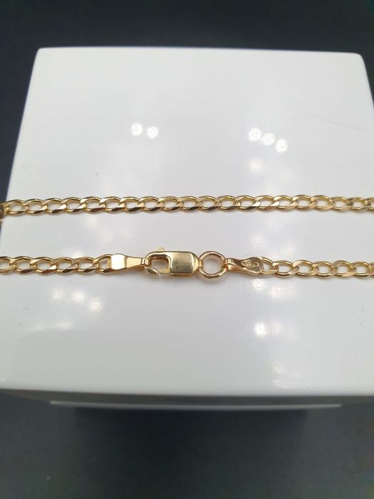 Złoty Łańcuszek splot Pancerka