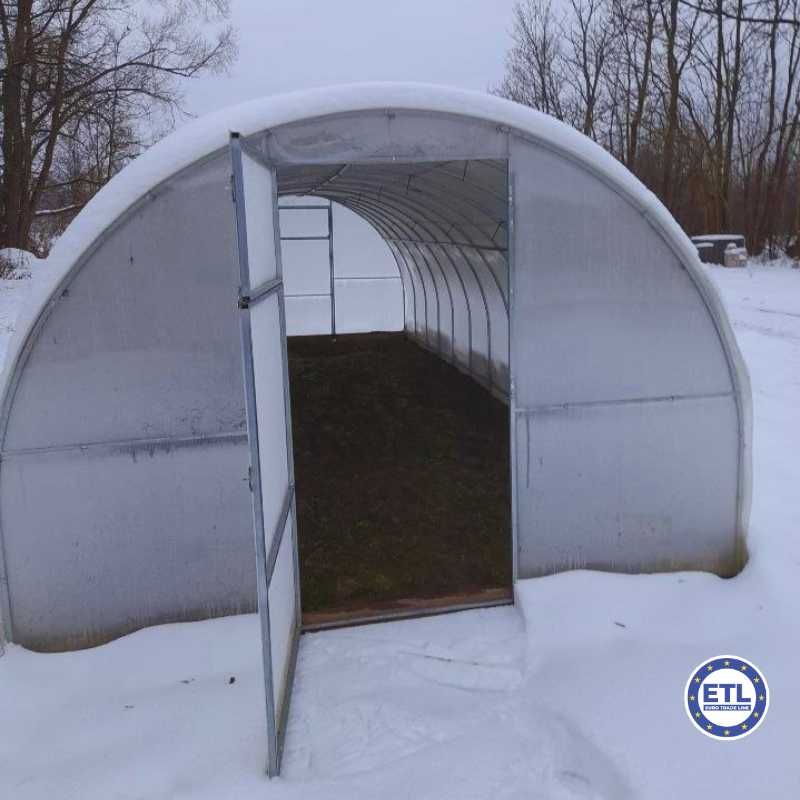 Szklarnia Tunel ogrodowy poliwęglan 6mm 3m x 4/6/8/10m profil 20x20mm