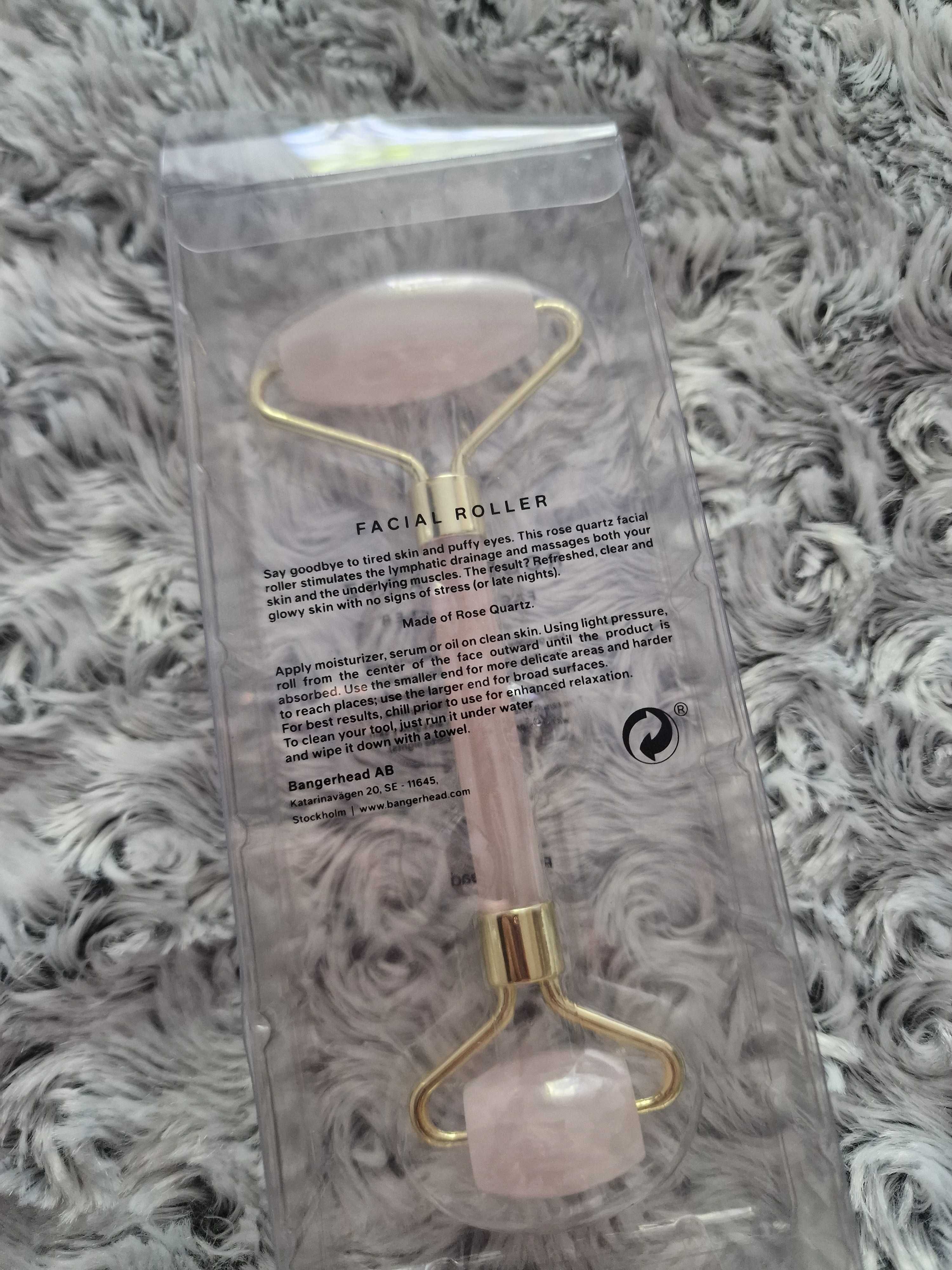 Roller do twarzy z różowego kwarcu Rose Quartz Bangerhead