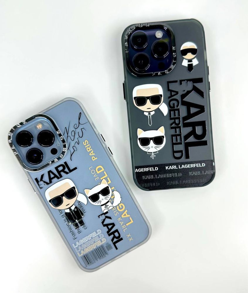 Чехол для айфона с принтом Karl Lagerfeld