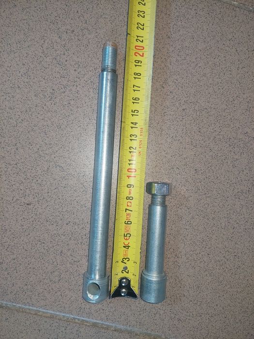 Nowa kpl oś kola tyl wahacza rama wsk 125 b1 dwuramowka pl