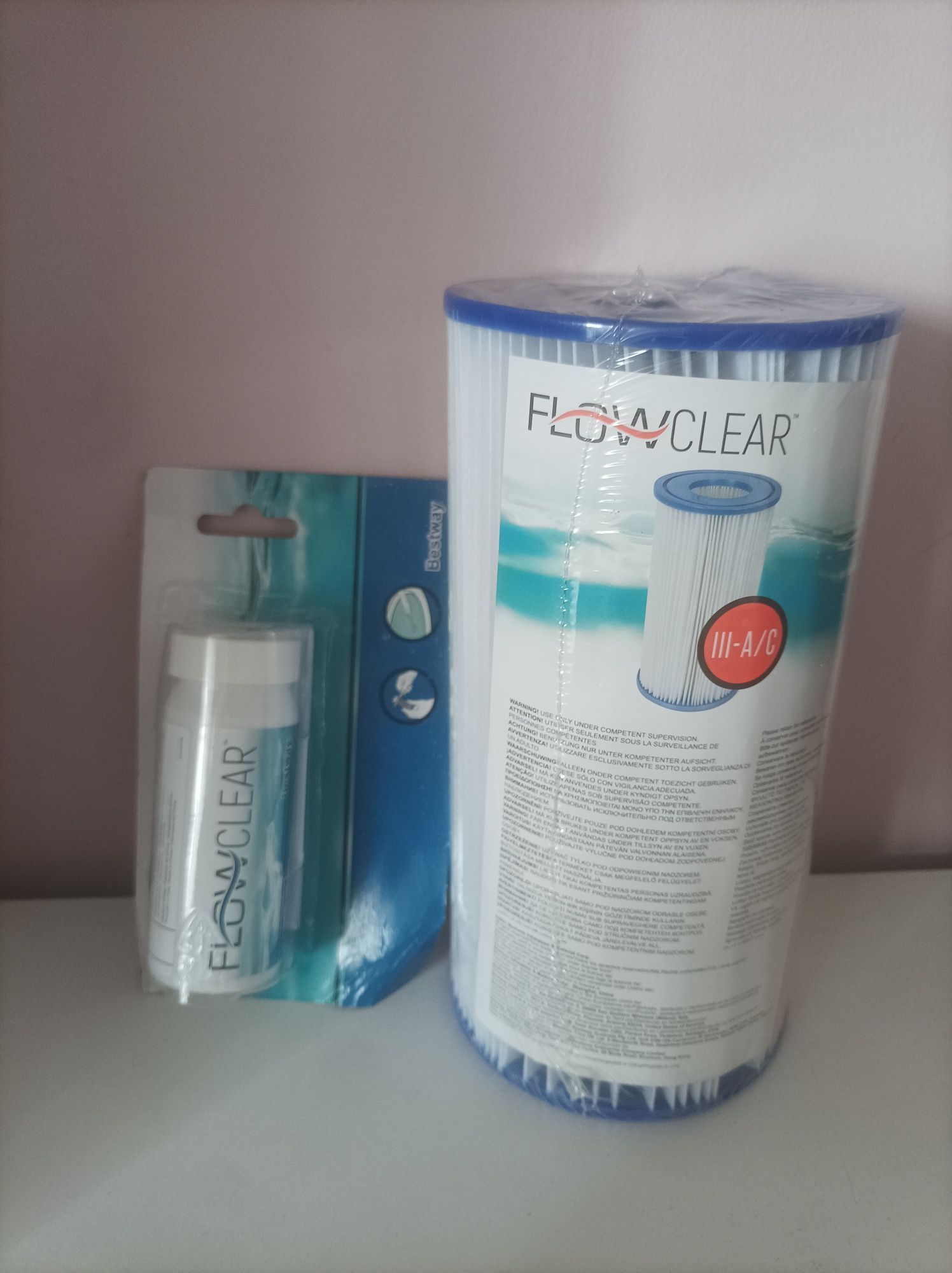 Wkład do filtra basenowego i paski testowe