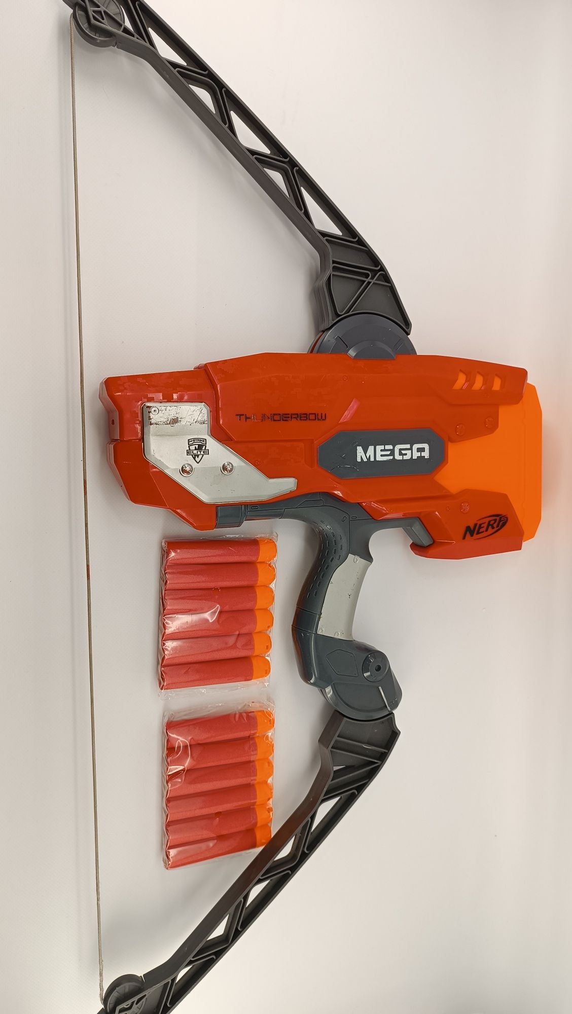 Бластер б.у. Nerf Mega Thunderbow + 12 мега патронів