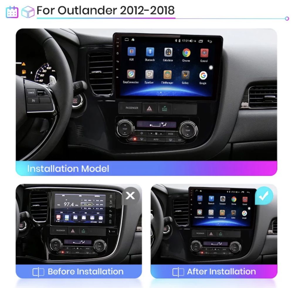 Штатная магнитола Mitsubishi Outlander 3(2012-2018) ANDROID 10