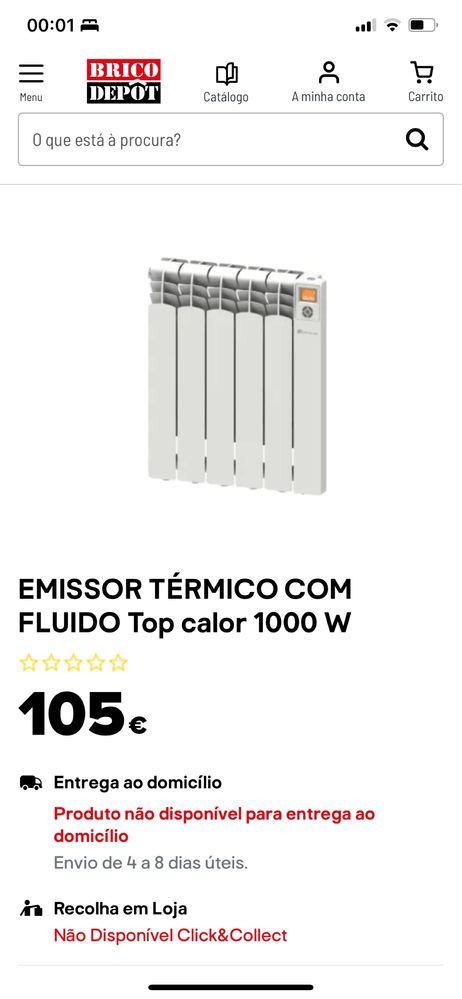 Emissor Termico 1000w