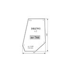szyba drzwi Massey Ferguson 274 , 284 , 294 , 377 , 387 , 397 ACX256
