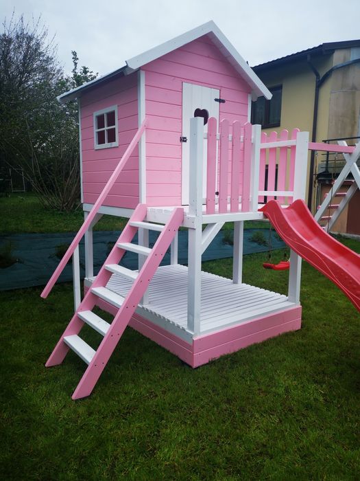 Plac zabaw, domek dla dzieci Kraina Różowych Marzeń od wooddrewu