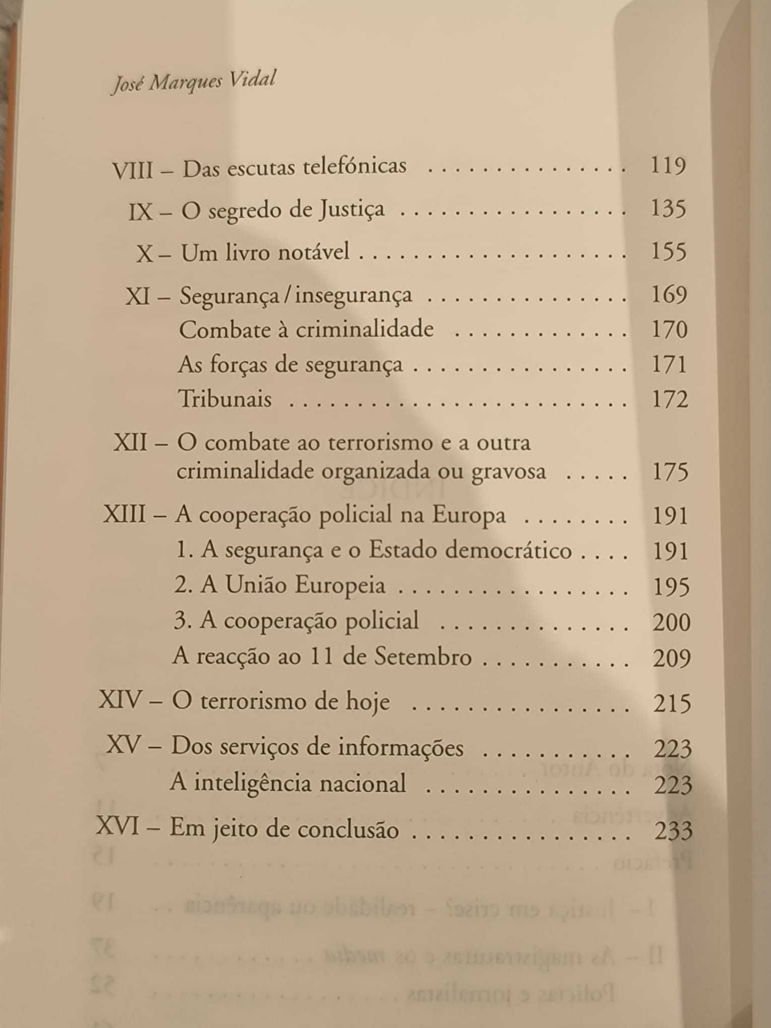 Livro "Justiça Em Crise?" de José Marques Vidal