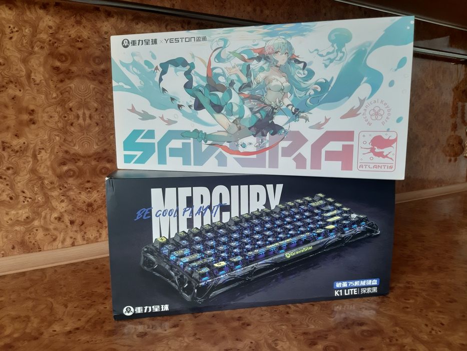 Клавіатура бездротова GRAVASTAR Mercury K1 Lite/Sakura Special Edition