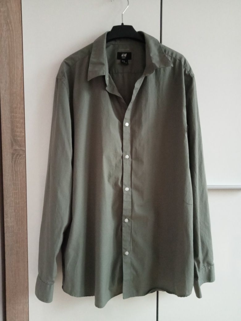Koszula khaki H&M XL