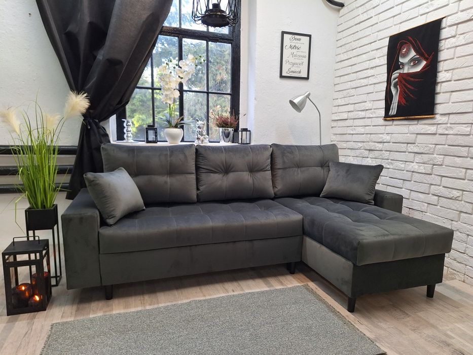 Narożnik  Izi II producent, sprężyny welur