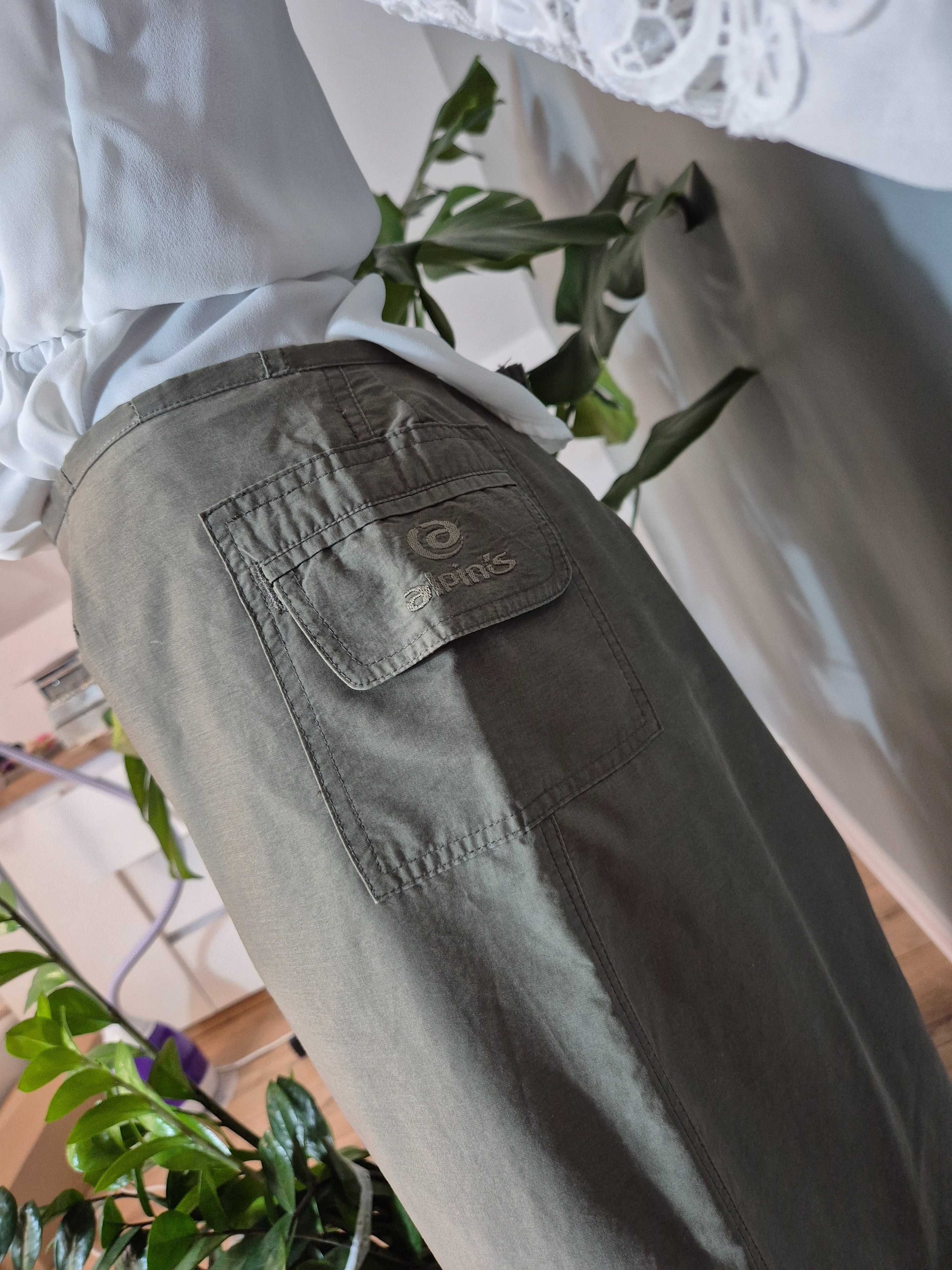 Długa klasyczna spódnica damska Alpinis XL 42 XXL midi khaki