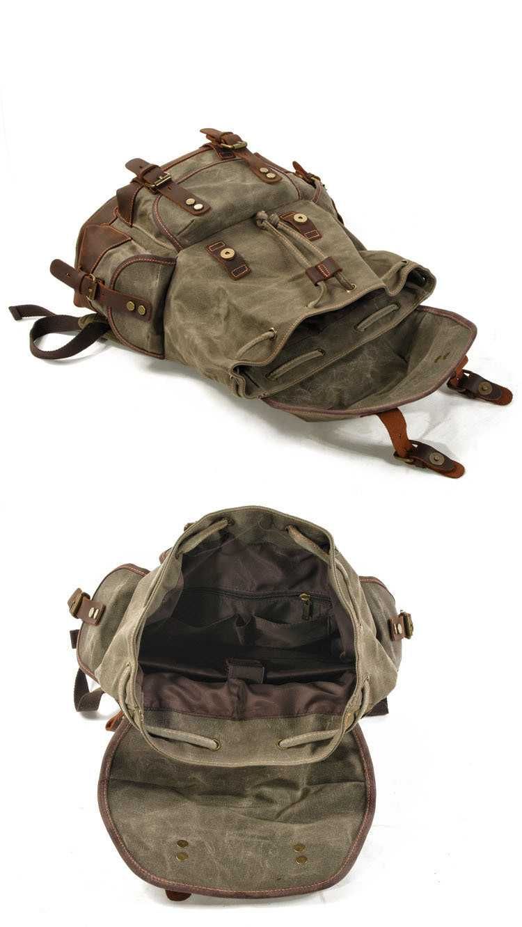 Рюкзак в винтажном стиле Crazy Horse canvas